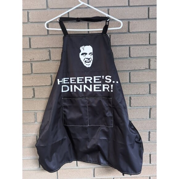 Jack Nickelson The Shining Heres Dinner Cooking Apron Funny Parody - Picture 1 of 2